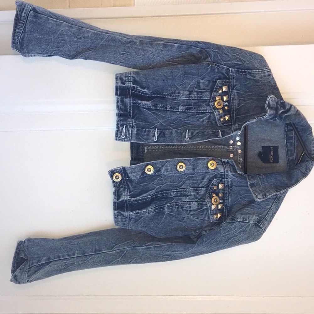 HIGHWAY studded jean jacket